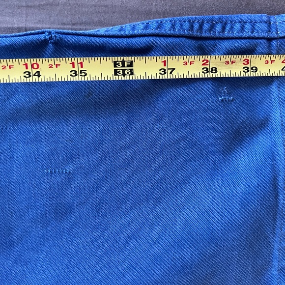 Men's Vintage French Blue Work Chore Pants - Picture 11 of 11